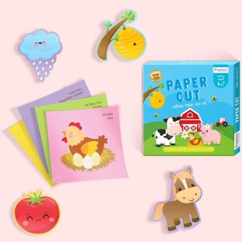 TRANH CẮT-NÔNG TRẠI VUI VẺ (L.LAN)