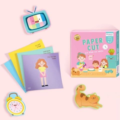 TRANH CẮT-GIA ĐÌNH VUI NHỘN (L.LAN)