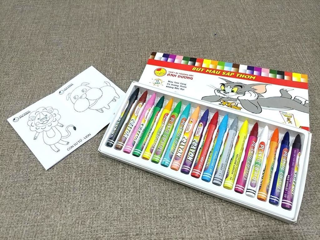 Bút Sáp 18 Màu