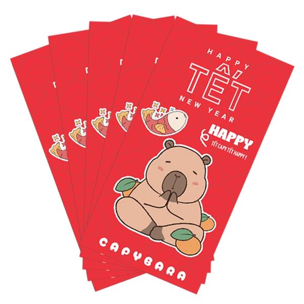 L184 - BAO LÌ XÌ CAPYPARA (5C/XẤP) (TL-0069)