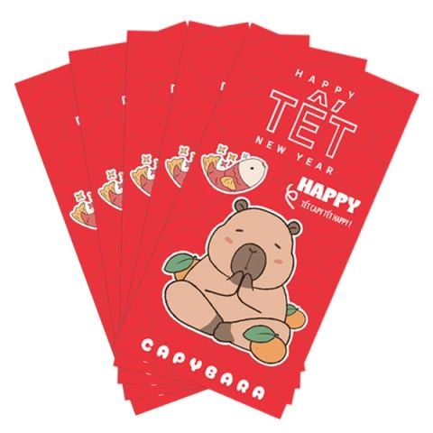 L184 - BAO LÌ XÌ CAPYPARA (5C/XẤP) (TL-0069)
