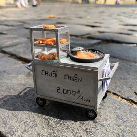 Xe Hàng Rong - Xe Chuối Chiên HR06