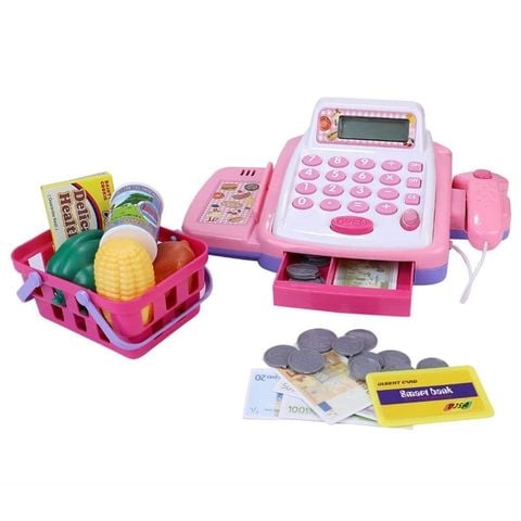Đồ Chơi Máy Tính Tiền Màu Hồng 6100-E