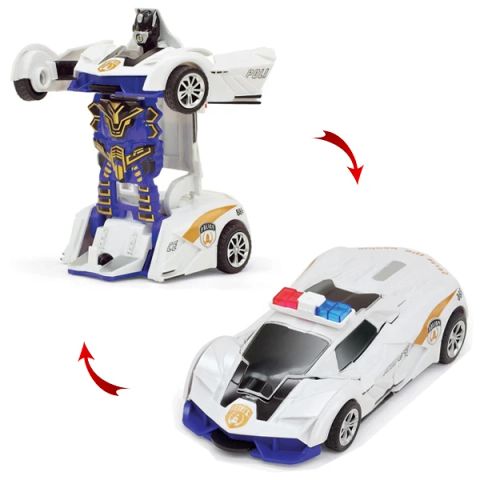 ROBOT BIẾN HÌNH SIÊU XE CẢNH SÁT DK81138-DKA 136