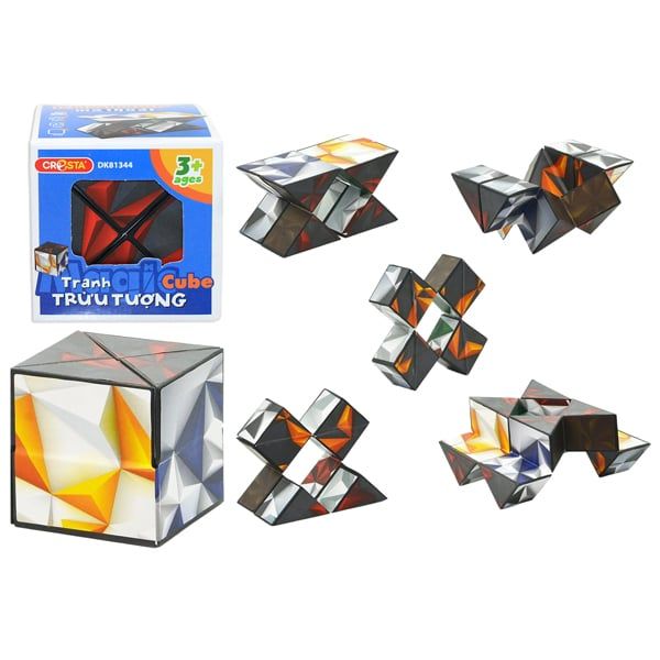 RUBIK KHỐI HỘP MA THUẬT TRANH TRỪU TƯỢNG DK81344 (DUKA)