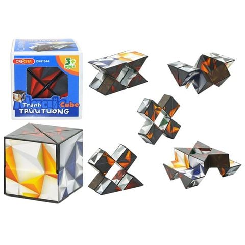 RUBIK KHỐI HỘP MA THUẬT TRANH TRỪU TƯỢNG DK81344 (DUKA)