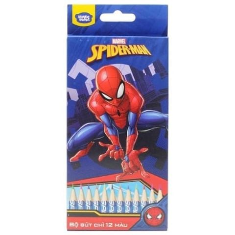 Bộ Bút Chì 12 Màu Spider Man(Thck0499)