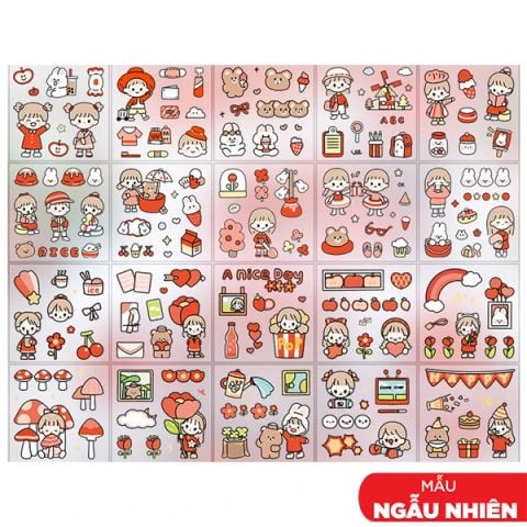 STICKER TELADO CÔ GÁI & BÉ THỎ CUTE MSTZ-07/2-6-MEGATOYS 190