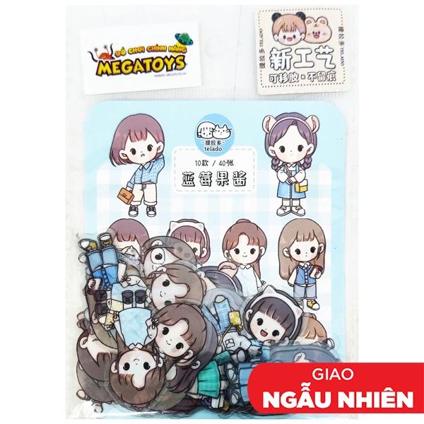STICKER TELADO CÔ GÁI ABU DỄ THƯƠNG MSTZ-0/77-83-MEGATOYS 188