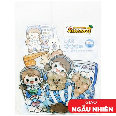 STICKER TELADO CÔ GÁI ABU & ĐỒ UỐNG MSTZ-22/4-7-MEGATOYS 189