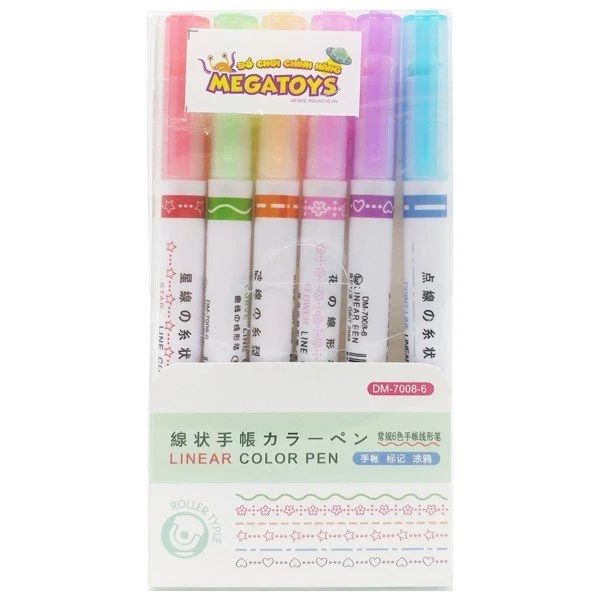 COMBO 6 VIẾT HỌA TIẾT TRANG TRÍ VỞ (VỈ/6C)(THCK0513)