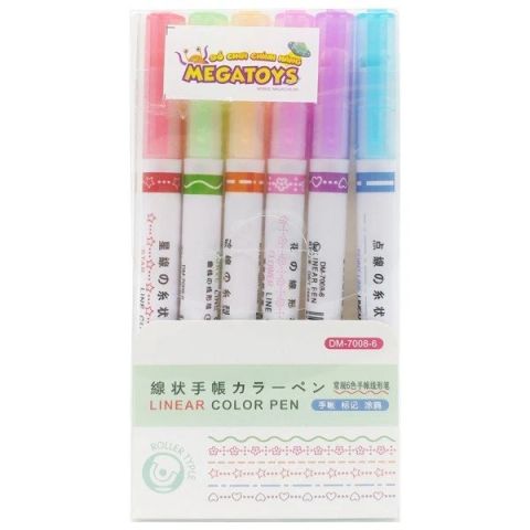 COMBO 6 VIẾT HỌA TIẾT TRANG TRÍ VỞ (VỈ/6C)(THCK0513)