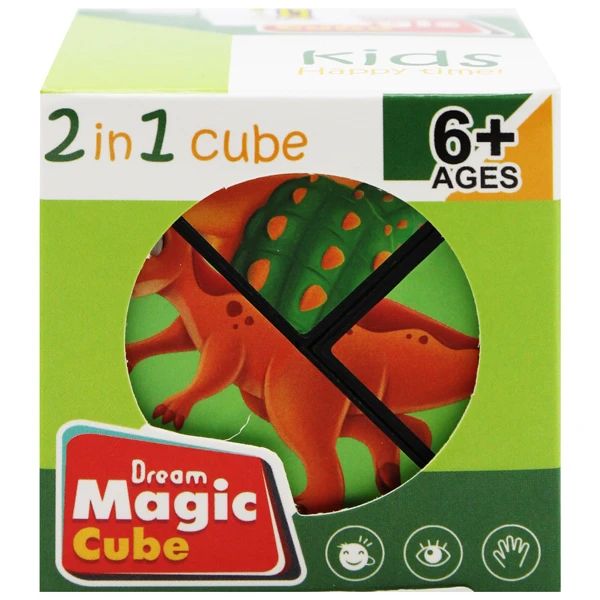 RUBIK 3D BIẾN HÌNH KHỦNG LONG SIÊU TRÍ TUỆ(2689-1B/2B/3B) (MEGATOYS)