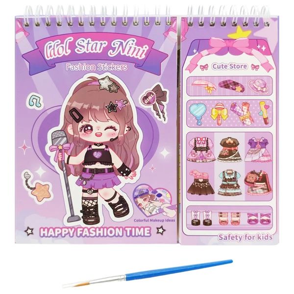 TRÒ CHƠI BÓC DÁN STICKER THỜI TRANG- NGÔI SAO NINI (KBX-2204B)