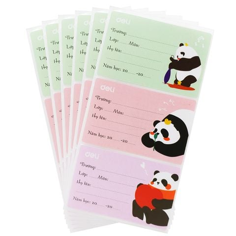 NHÃN VỞ 8*5 MÀU LẪN CA907 (18PCS/TÚI)(H50) (0639-DELI)