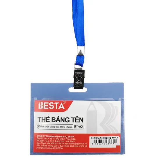 BESTA - Bộ Thẻ Tên Ngang BT A2