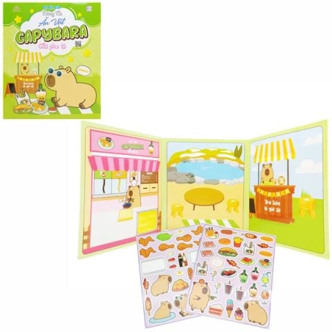 BÓC DÁN TƯƠNG TÁC ĂN VẶT CAPYBARA UBDTTAVCPBR (XNK LHT)