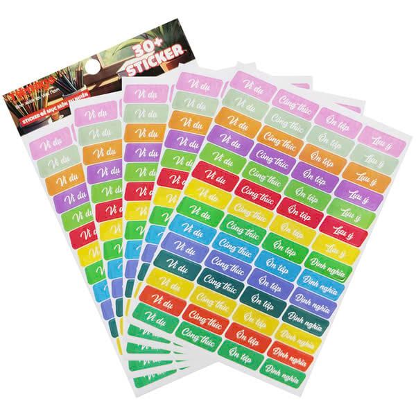 STICKER ĐỀ MỤC MÔN HỌC DM-01 (MÔN TOÁN) (5T/X) (P.C.TEEN)