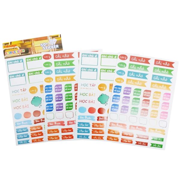 STUDY STICKER SS-02 (4T/X) (P.C.TEEN)