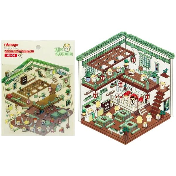 STICKER MINISCAPE 3D MS-06 (PC TEEN