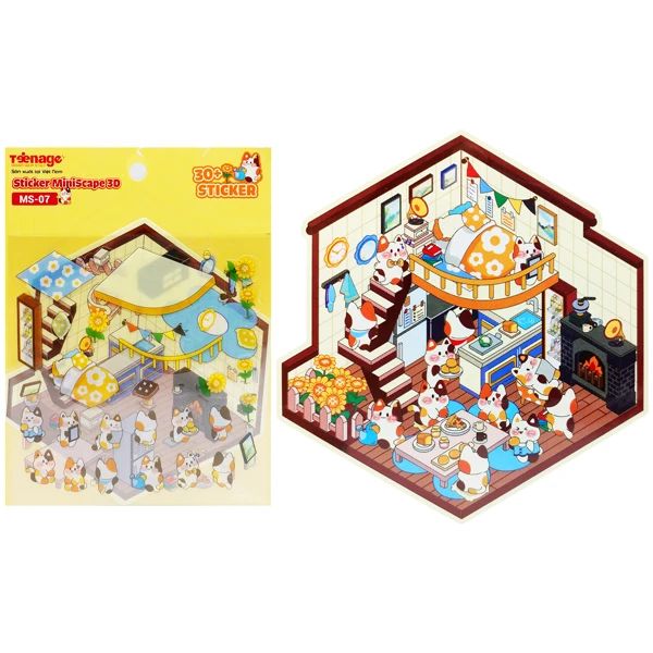 STICKER MINISCAPE 3D MS-07 (PC TEEN