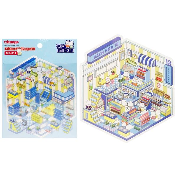 STICKER MINISCAPE 3D MS-011 (PC TEEN