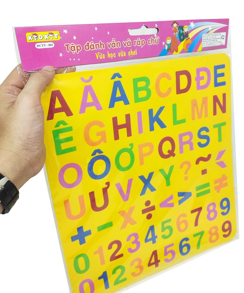 Bộ Ghép Chữ Số Lớn - Chữ In Hoa (HM)