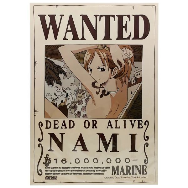 ONE PIECE - POSTER - LỆNH TRUY NÃ NAMI (T.BOX)