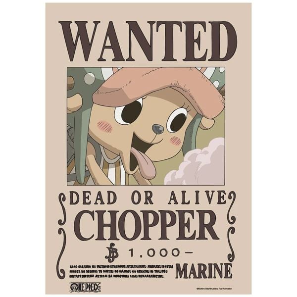 ONE PIECE POSTER V2 LỆNH TRUY NÃ CHOPPER (TEENBOX)