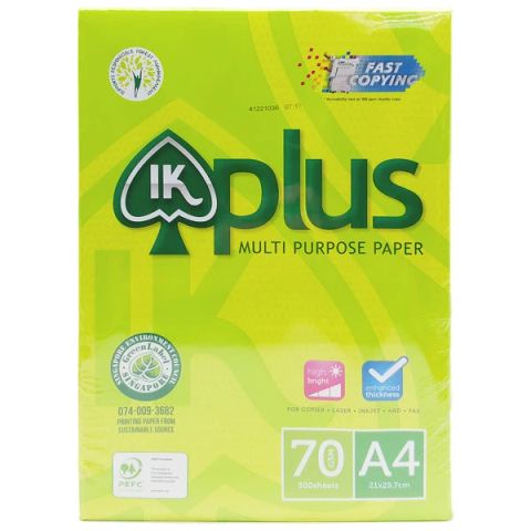 GIẤY PHOTO IK PLUS VÀNG A4-70 (0372-TP)