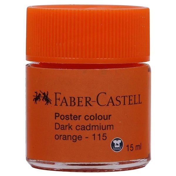 FABER CASTELL MÀU VẼ POSTER 170915, 15ML, DARK CADMIUM ORANGE(3C H)(THKG0056)
