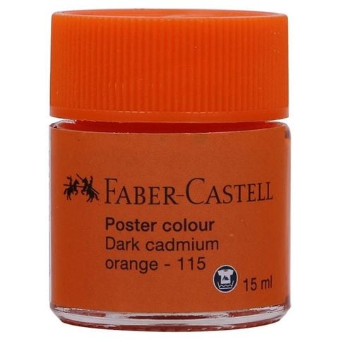 FABER CASTELL MÀU VẼ POSTER 170915, 15ML, DARK CADMIUM ORANGE(3C H)(THKG0056)