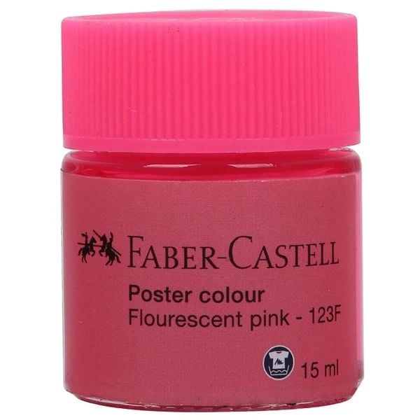 FABER CASTELL MÀU VẼ POSTER 170923, 15ML, FLUORESCENT PINK ( HỒNG NEON)(3C H)(THKG0056)