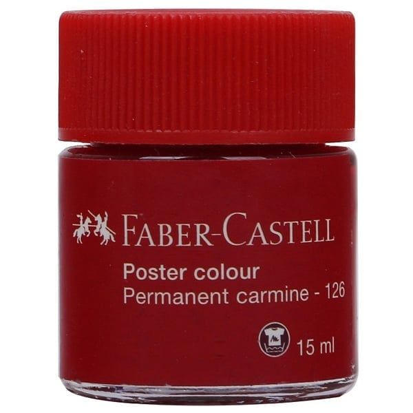 Faber Castell Màu Vẽ Poster 170926 ,15Ml , Permanent Carmine ( Đỏ Carmine)