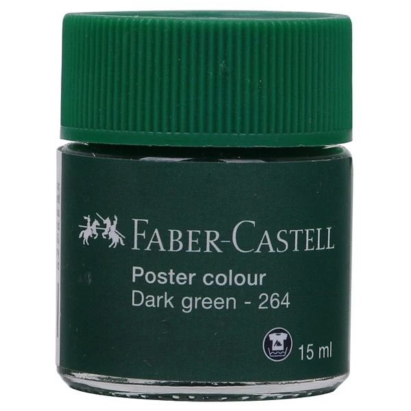 FABER CASTELL MÀU VẼ POSTER 170961, 15ML, DARK GREEN (XANH LÁ ĐẬM)(3C H)(THKG0056)
