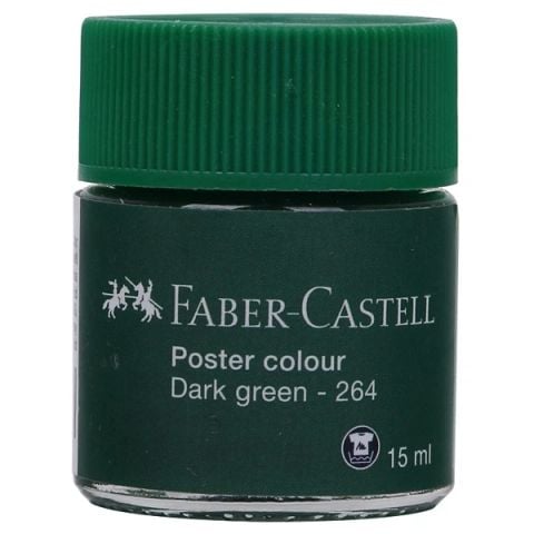 FABER CASTELL MÀU VẼ POSTER 170961, 15ML, DARK GREEN (XANH LÁ ĐẬM)(3C H)(THKG0056)