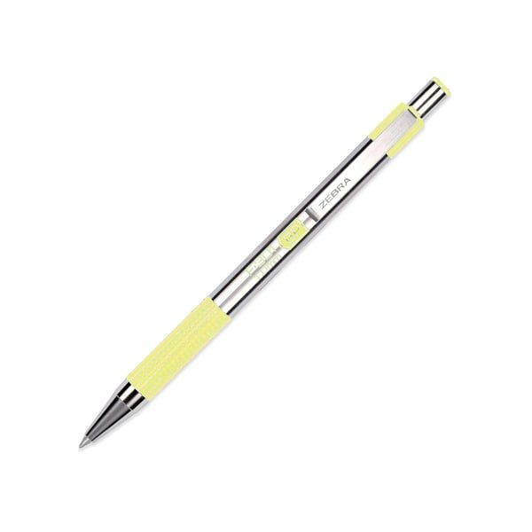 ZEBRA - VIẾT BI BẤM KÝ TÊN KIM LOẠI F-301 PASTEL 1.0 - VÀNG - F301P-YL  (MS)