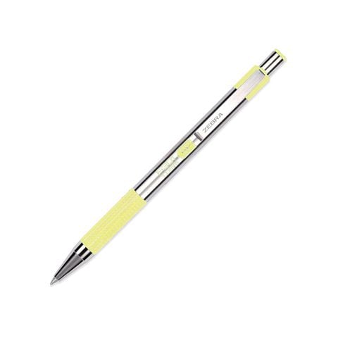 ZEBRA - VIẾT BI BẤM KÝ TÊN KIM LOẠI F-301 PASTEL 1.0 - VÀNG - F301P-YL  (MS)