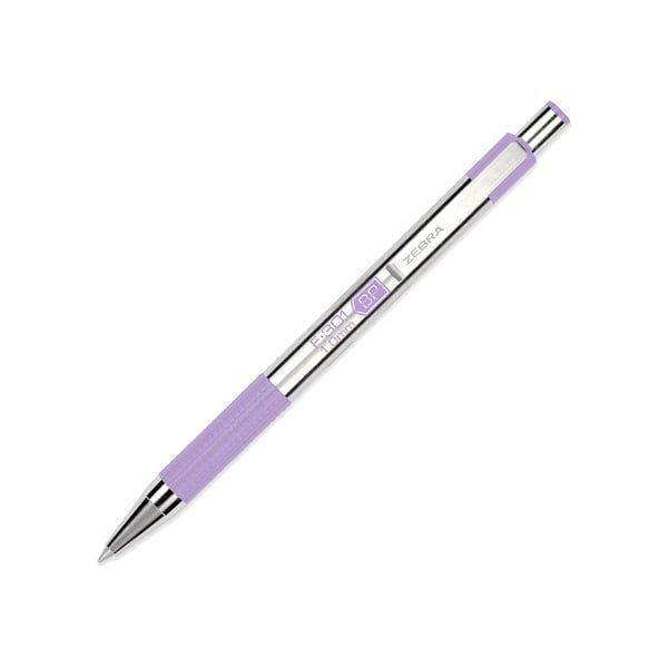ZEBRA - VIẾT BI BẤM KÝ TÊN KIM LOẠI F-301 PASTEL 1.0 - TÍM - F301P-PU  (MS)