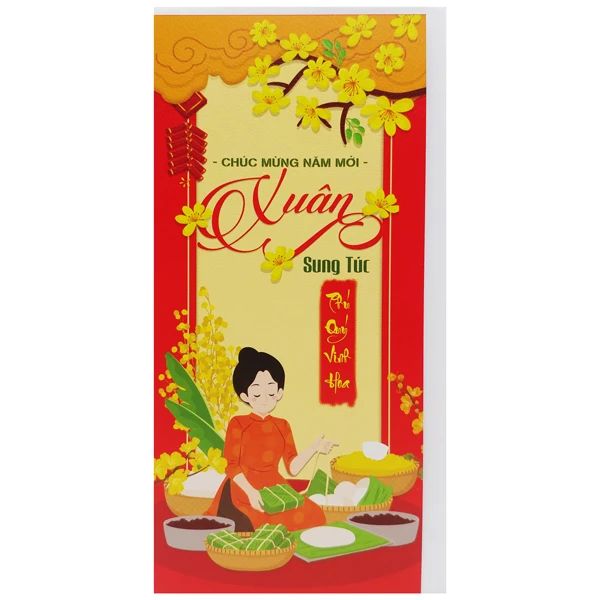 Thiệp In Tết (9*19) (Qc G.Long) - Giao Ngẫu Nhiên