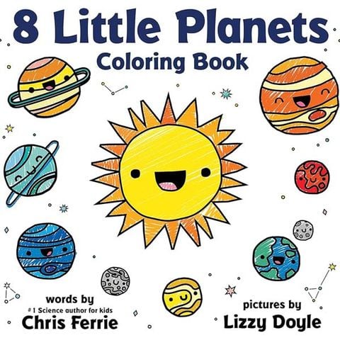 8 Little Planets Coloring Book