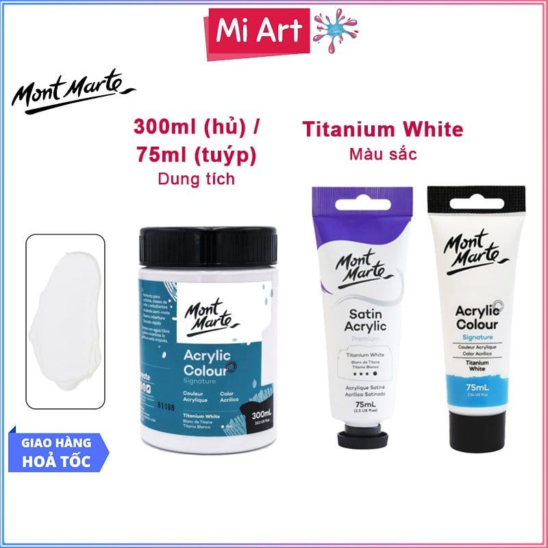 MONT MARTE Màu Acrylic , MSCH3001 Màu Titanium White