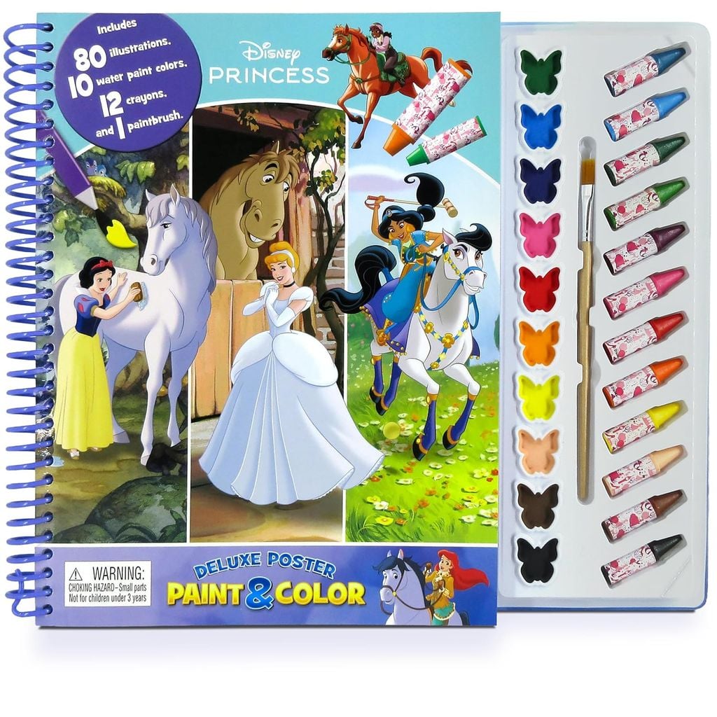 Disney Princesses #2 Deluxe Poster Paint & Color_Phidal 0126