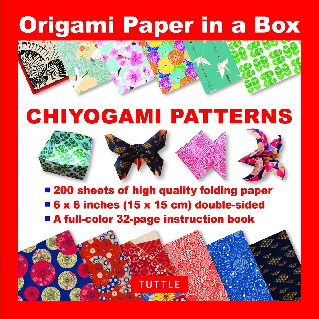 Origami Paper In A Box - Chiyogami Patterns