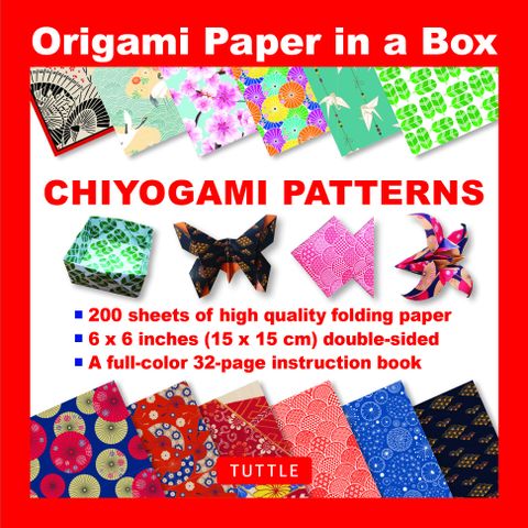 Origami Paper In A Box - Chiyogami Patterns