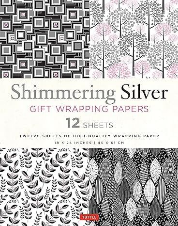 Shimmering Silver Gift Wrapping Papers