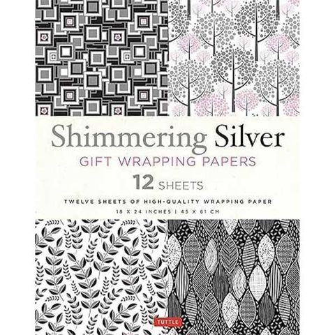 Shimmering Silver Gift Wrapping Papers