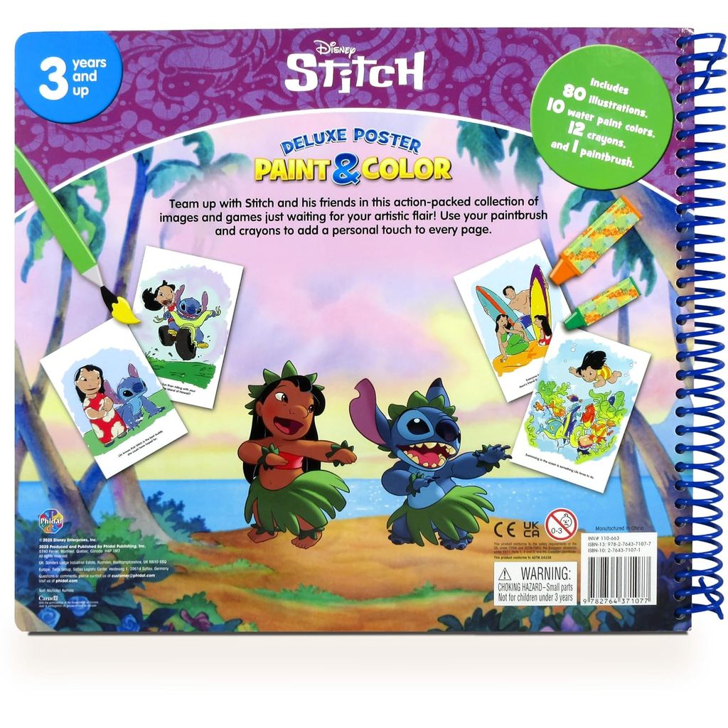 Disney Stitch Deluxe Poster Paint & Color_Phidal 0126