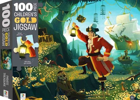 100-Piece Children's Gold Jigsaw: Pirate Treasure