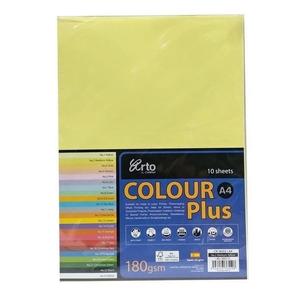 TẬP GIẤY MÀU CR 36552 VÀNG ĐẬM(10TỜ/XAP)(4816-VT)